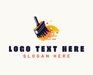 Latex - Acrylic Paintbrush Renovation logo design