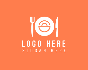 Fine Dining - Meal Shopping Bag logo design