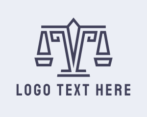 Attorney - Ancient Justice Scale logo design