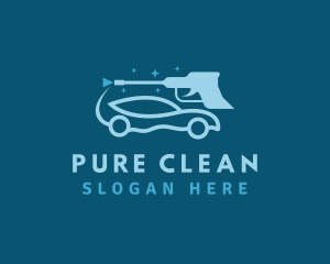 Car Pressure Washing Cleaner logo design