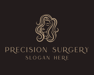 Luxury Woman Hair Salon logo design