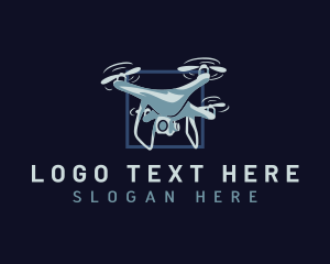Videography - Drone Surveillance Camera logo design