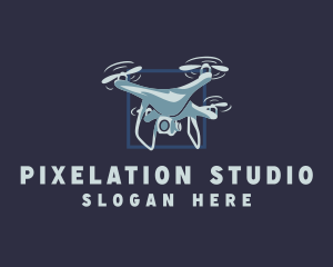 Drone Surveillance Lens logo design