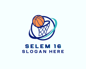 Basketball Ring - Basketball Net Court logo design