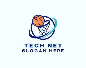 Net - Basketball Net Court logo design