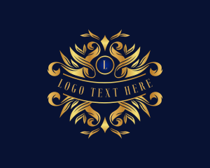 Monarch - Luxury Ornament Wreath logo design