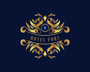 Luxury Ornament Wreath logo design