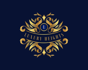 Luxury Ornament Wreath logo design