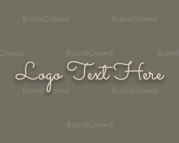 Feminine Beauty Cursive Logo