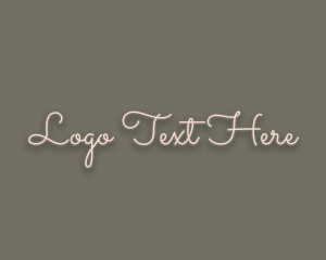 Lettering - Feminine Beauty Cursive logo design
