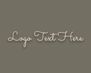 Feminine Beauty Cursive Logo