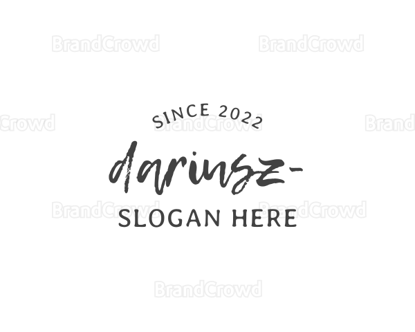 Texture Script Wordmark Logo