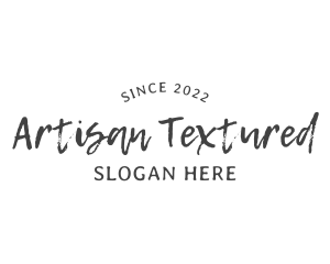 Texture Script Wordmark logo design