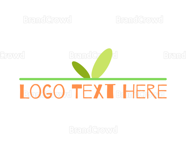 Plant Leaf Sprout Logo