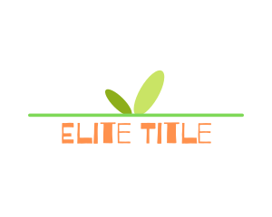 Title - Plant Leaf Sprout logo design