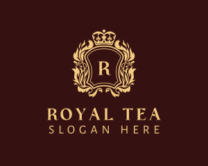 Royal Shield Crown logo design