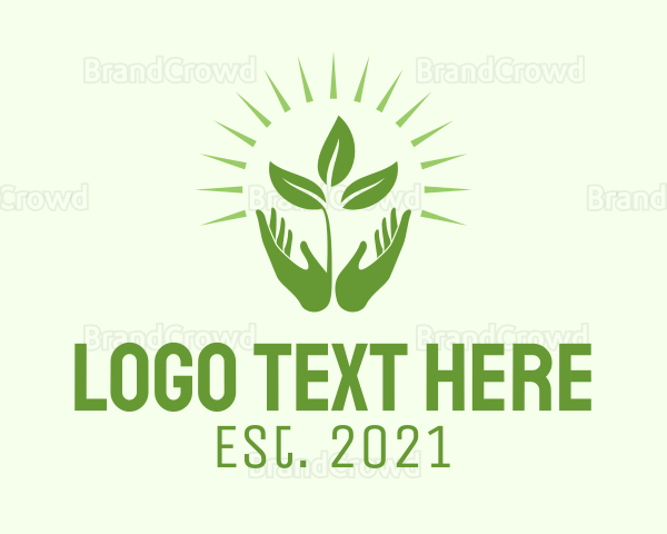 Green Hand Nature Logo