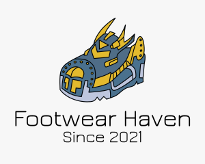 Robotic Sneakers Shoes  logo design