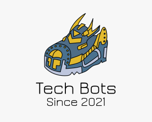 Robotic - Robotic Sneakers Shoes logo design