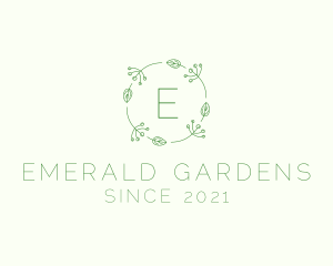 Spring Leaf Frame Boutique logo design