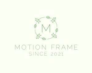 Spring Leaf Frame Boutique logo design