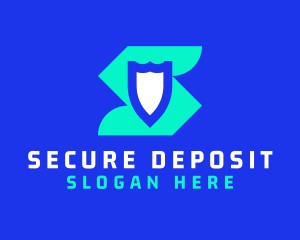 Security Shield Letter S logo design