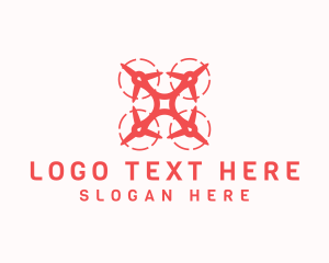 Fidget - Aerial Drone Gadget logo design
