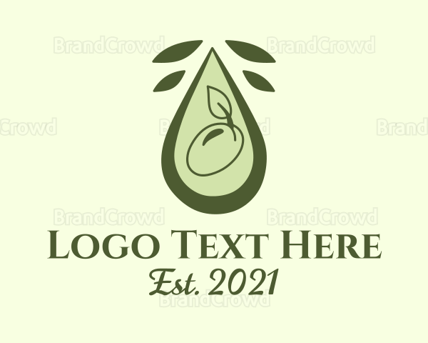 Olive Oil Droplet Logo