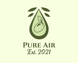 Purifier - Olive Oil Droplet logo design