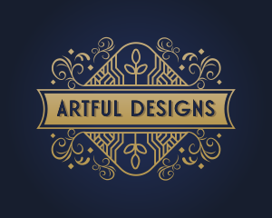 Art Deco Frame Ornament logo design