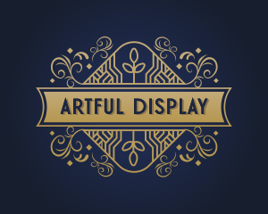 Art Deco Frame Ornament logo design