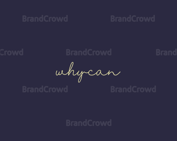 Elegant Handwritten Signature Logo