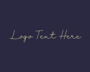 Elegant Handwritten Signature logo design