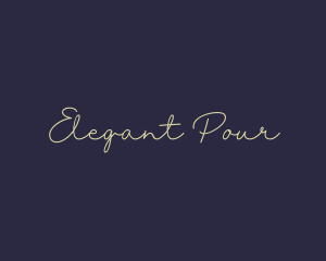 Elegant Handwritten Signature logo design