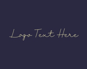 Elegant Handwritten Signature Logo