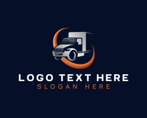 Cargo Truck Logistics Logo