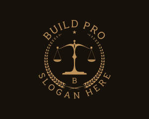 Scales Of Justice - Legal Justice Judicial logo design