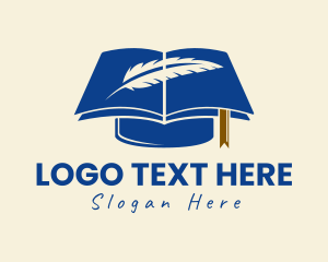 Feather - Academic Author Graduate logo design