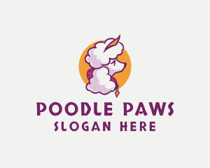 Poodle - Grooming Poodle Dog logo design