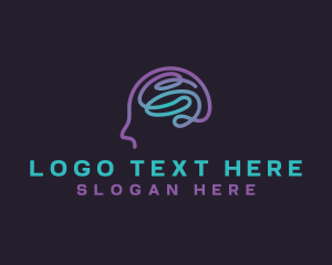 Ai - Brain Cyber Technology logo design
