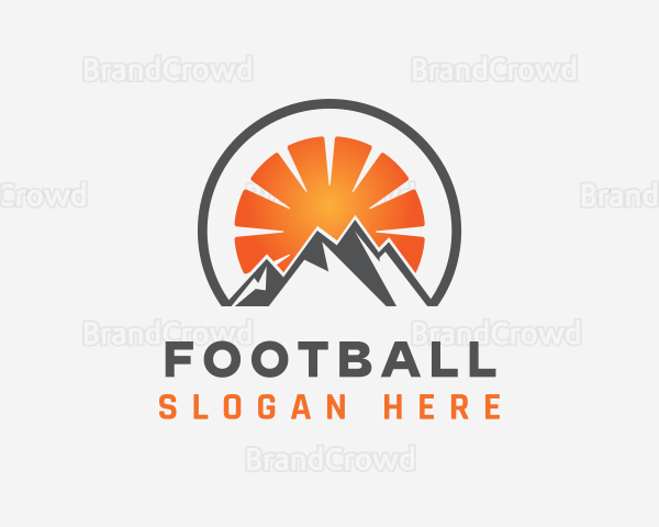 Gradient Sun Mountain Logo