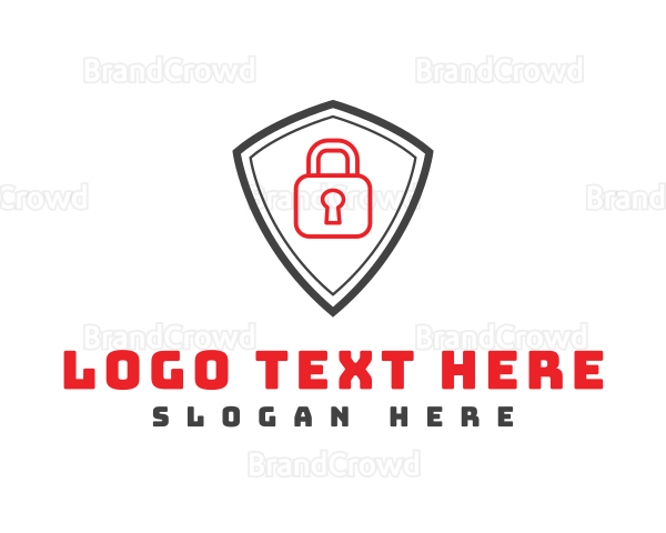 Secure Lock Shield Logo