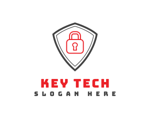 Secure Lock Shield logo design