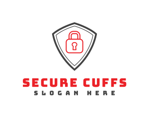 Secure Lock Shield logo design