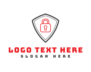 Locksmith - Secure Lock Shield logo design