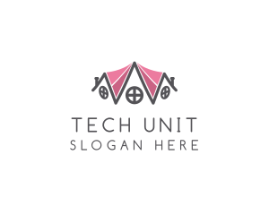Unit - Apartment Rental Building logo design
