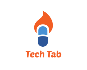 Tablet - Fire Capsule Medicine logo design