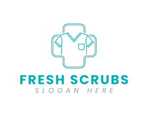 Scrubs - Medical Cross Scrubs logo design