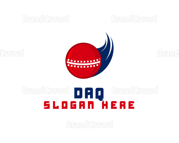 Fast Cricket Ball Logo