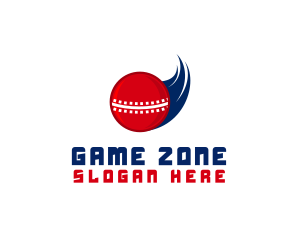 Fast Cricket Ball logo design